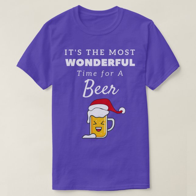 Its The Most Wonderful Time For A Beer Christmas S T-Shirt (Design Front)