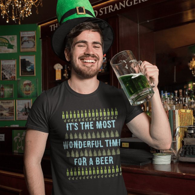 It's the Most Wonderful Time for a Beer Christmas T-Shirt (Creator Uploaded)