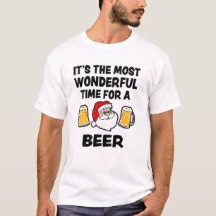 It's the most wonderful time for a Beer Christmas T-Shirt