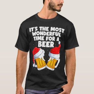It's The Most Wonderful Time For A Beer Lover Chri T-Shirt