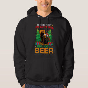 Its The Most Wonderful Time For A Beer Santa  Hoodie