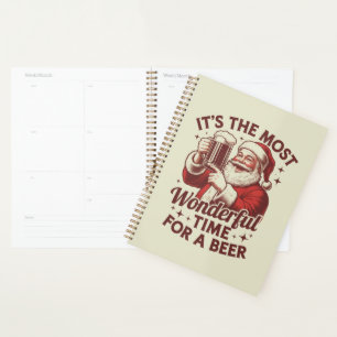 It's The Most Wonderful Time For A Beer Santa Xmas Planner