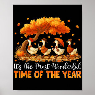 Its The Most Wonderful Time Of The Year Autumn Fal Poster
