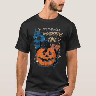 It's The Most Wonderful Time Of The Year Black Cat T-Shirt