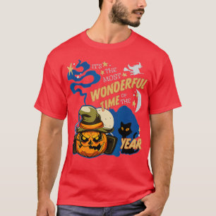 Its the Most Wonderful Time of the Year black cat T-Shirt