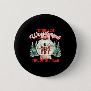 Its The Most Wonderful Time Of The Year Christmas 6 Cm Round Badge