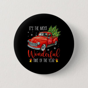 Its The Most Wonderful Time Of The Year Christmas 6 Cm Round Badge