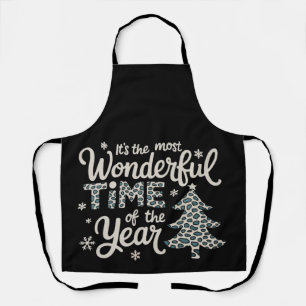 IT'S THE MOST WONDERFUL TIME OF THE YEAR Christmas Apron