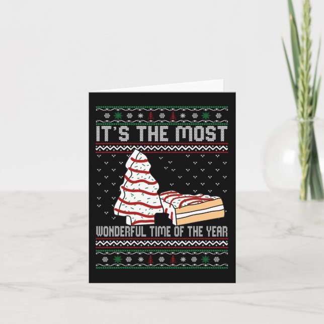 Its The Most Wonderful Time Of The Year Christmas  Card (Front)