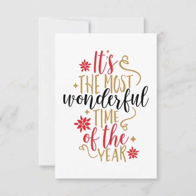 It's The Most Wonderful Time of The Year Christmas Card (Front)