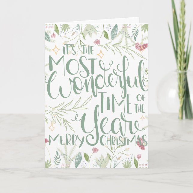 It's The Most Wonderful Time of the Year Christmas Card (Front)