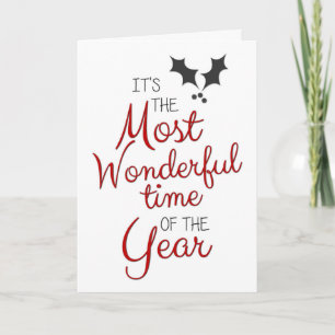It's The Most Wonderful Time Of The Year Christmas Card