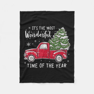 Its The Most Wonderful Time Of The Year Christmas  Fleece Blanket