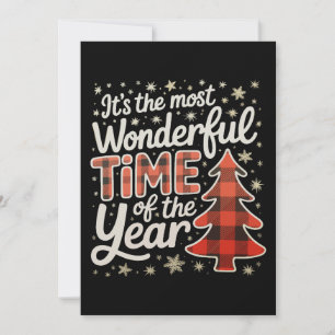 It's the Most Wonderful Time of the Year Christmas Holiday Card