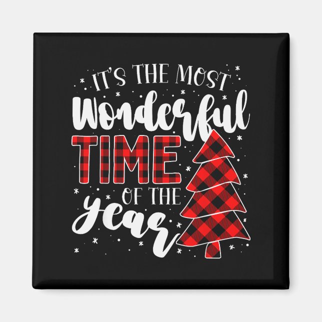 Its The Most Wonderful Time Of The Year Christmas  Magnet (Front)