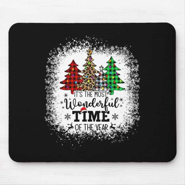 It's The Most Wonderful Time Of The Year Christmas Mouse Mat (Front)