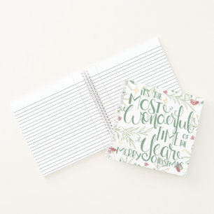 It's The Most Wonderful Time of the Year Christmas Notebook