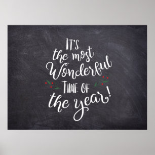 It's the Most Wonderful Time of the Year Christmas Poster