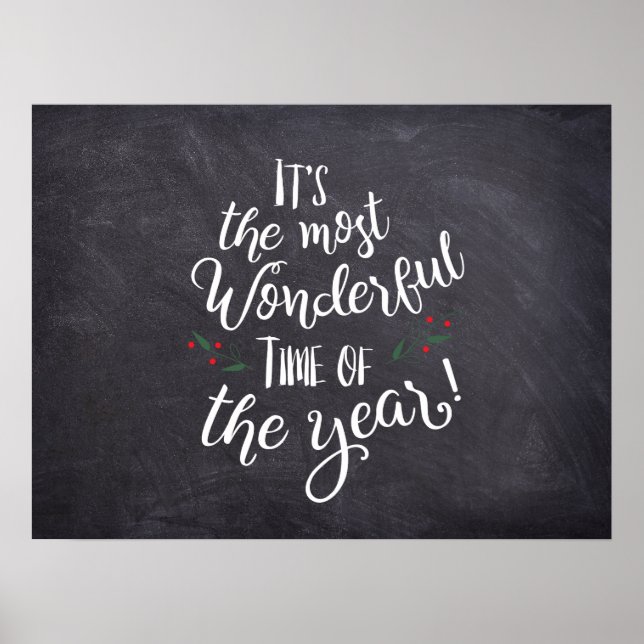 It's the Most Wonderful Time of the Year Christmas Poster (Front)