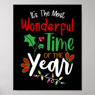 Its The Most Wonderful Time Of The Year Christmas Poster