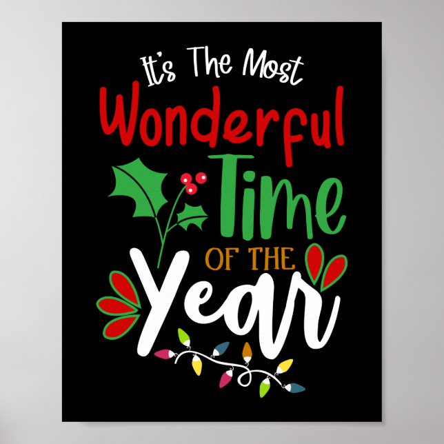Its The Most Wonderful Time Of The Year Christmas Poster (Front)