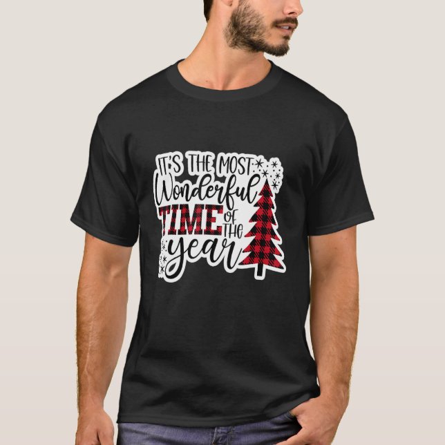 It's The Most Wonderful Time Of The Year Christmas T-Shirt (Front)