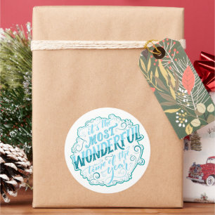 It's the Most Wonderful Time of the Year Classic Round Sticker