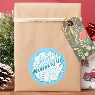 It's the Most Wonderful Time of the Year Classic Round Sticker