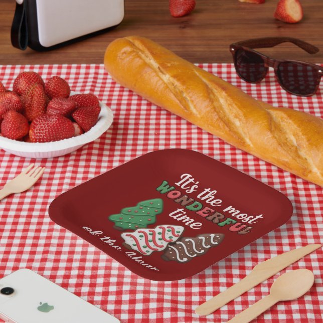 It's The Most Wonderful Time Of The Year Cookie Paper Plate (Picnic)