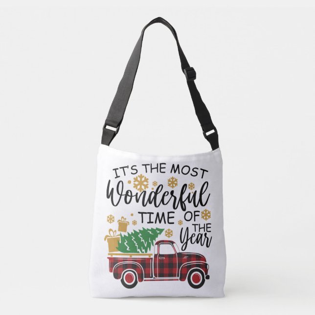 It's The Most Wonderful Time Of The Year Crossbody Bag (Front)
