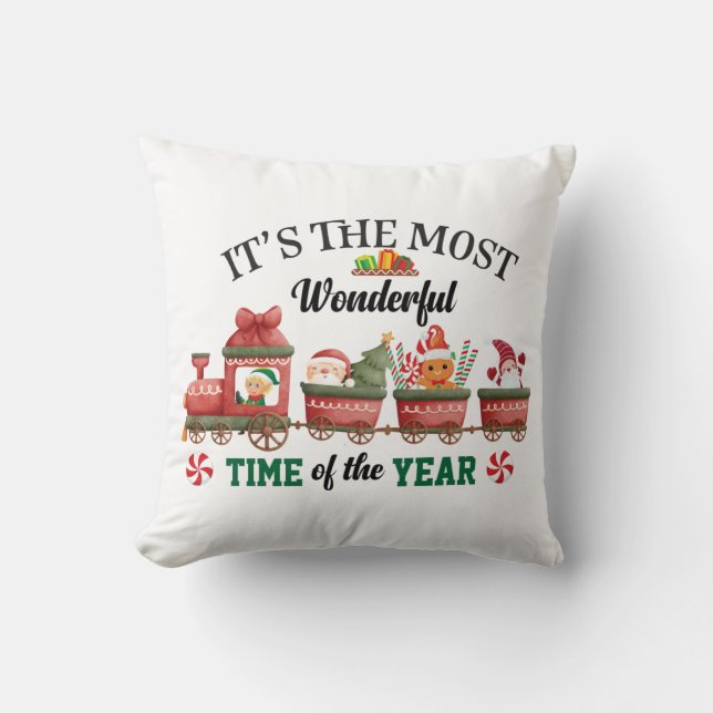 It's The Most Wonderful Time Of The Year Cushion (Front)