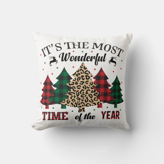 It's The Most Wonderful Time Of The Year Cushion (Front)