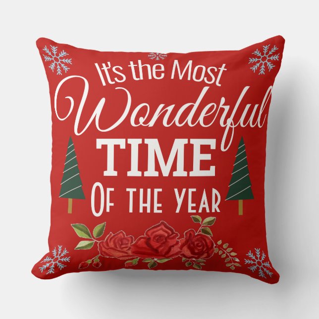 It's The Most Wonderful Time of the Year Cushion (Front)