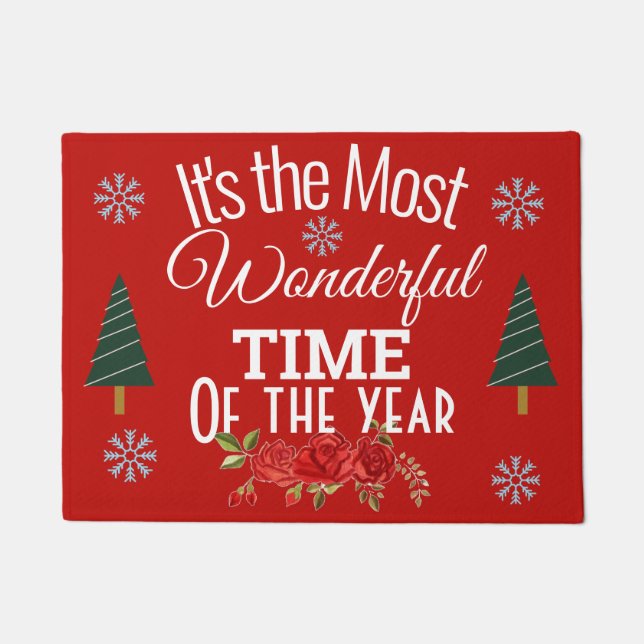 It's The Most Wonderful Time of the Year Doormat (Front)