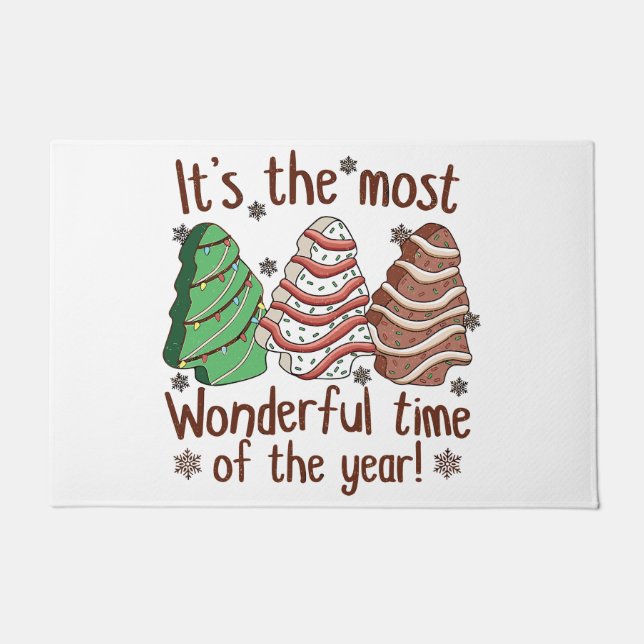 It's The Most Wonderful Time Of The Year Doormat (Front)