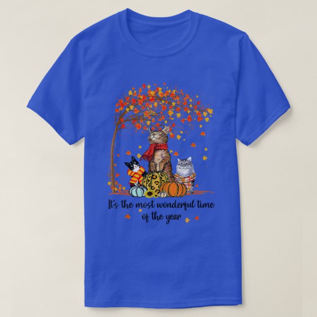Its The Most Wonderful Time Of The Year Family Cat T-Shirt (Design Front)