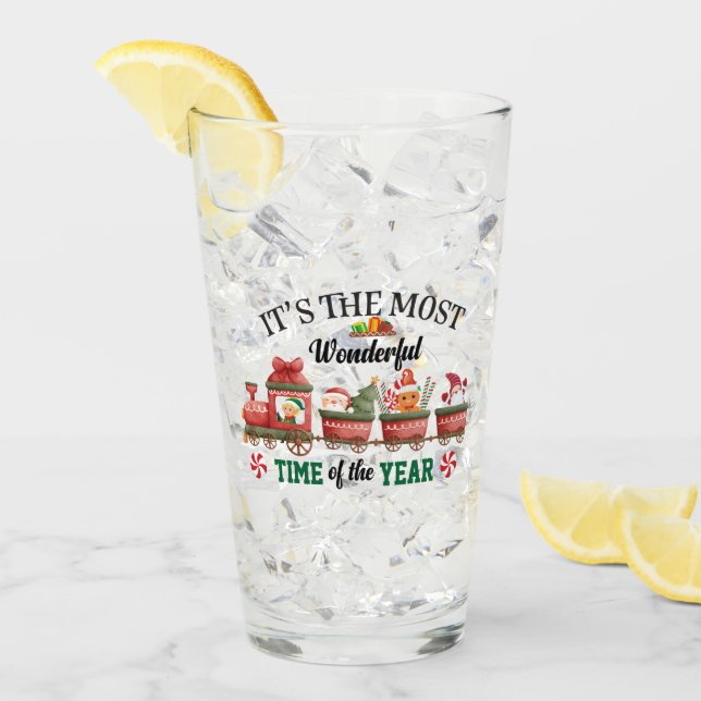 It's The Most Wonderful Time Of The Year Glass (Front Ice)