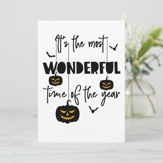 It's the Most Wonderful Time of the Year Halloween Invitation (Standing Front)