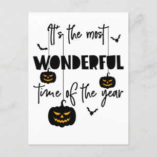 It's the Most Wonderful Time of the Year Halloween Postcard
