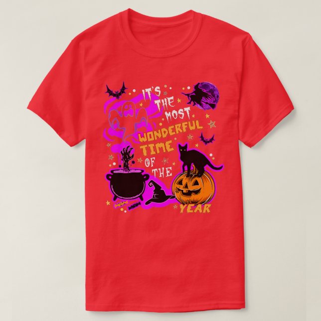 It's The Most Wonderful Time Of The Year Halloween T-Shirt (Design Front)