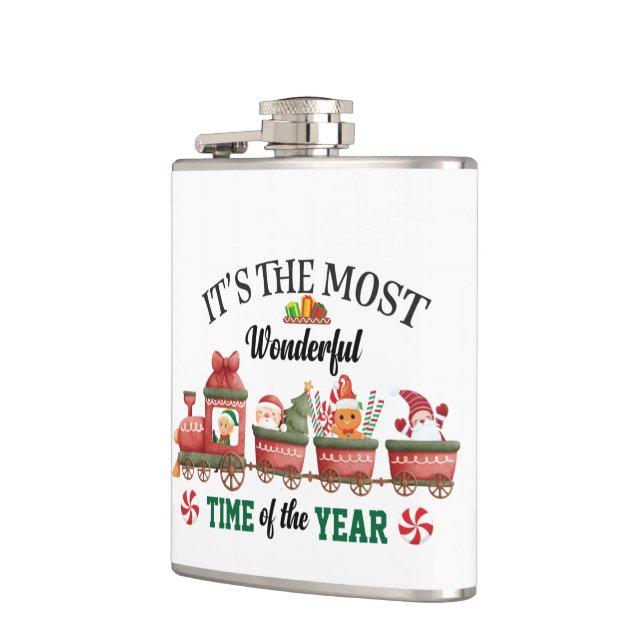 It's The Most Wonderful Time Of The Year Hip Flask (Left)