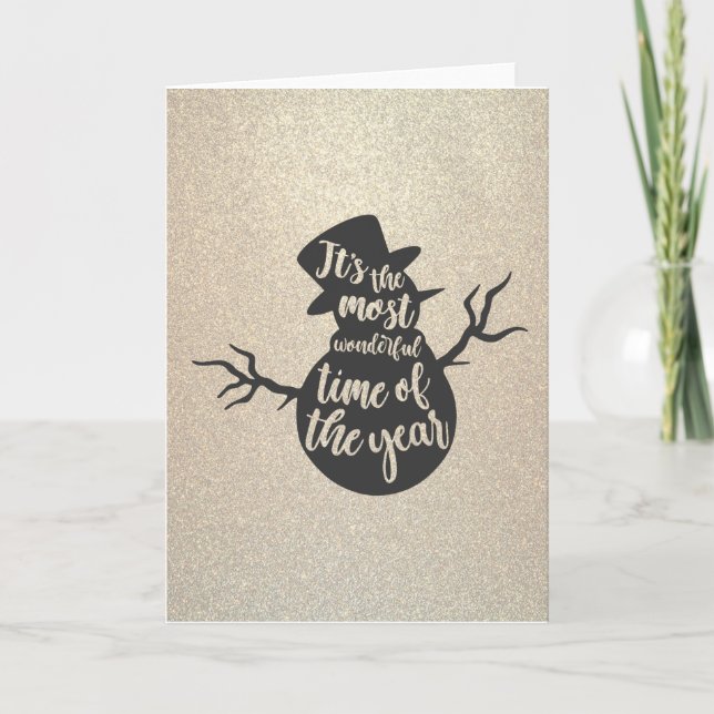 It's The Most Wonderful Time Of The Year Holiday Card (Front)