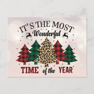 It's The Most Wonderful Time Of The Year Holiday Postcard