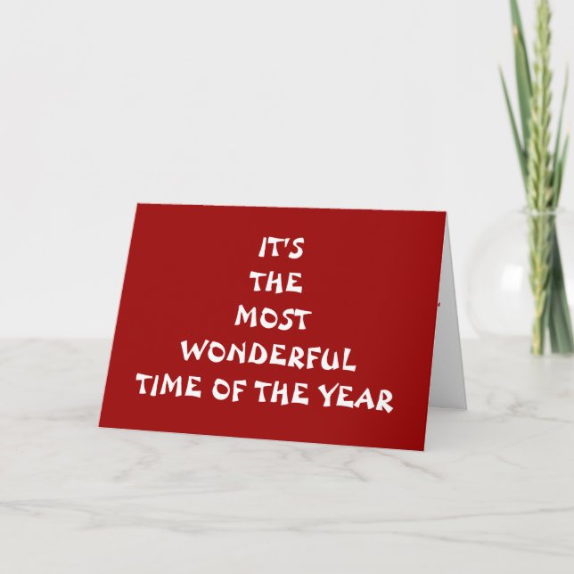 IT'S THE MOST WONDERFUL TIME OF THE YEAR-LOVE HOLIDAY CARD (Front)