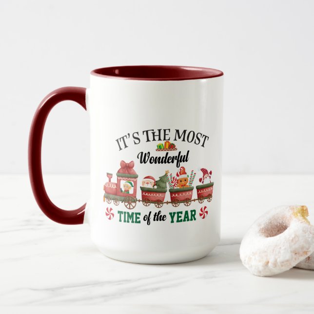 It's The Most Wonderful Time Of The Year Mug (With Donut)
