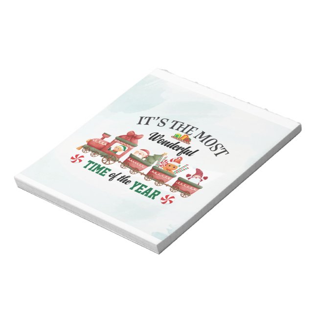 It's The Most Wonderful Time Of The Year Notepad (Rotated)