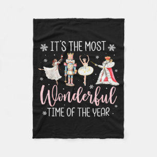 It's The Most Wonderful Time Of The Year Nutcracke Fleece Blanket