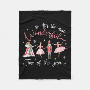It's The Most Wonderful Time Of The Year Nutcracke Fleece Blanket