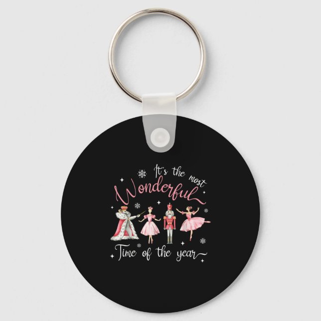 It's The Most Wonderful Time Of The Year Nutcracke Key Ring (Front)