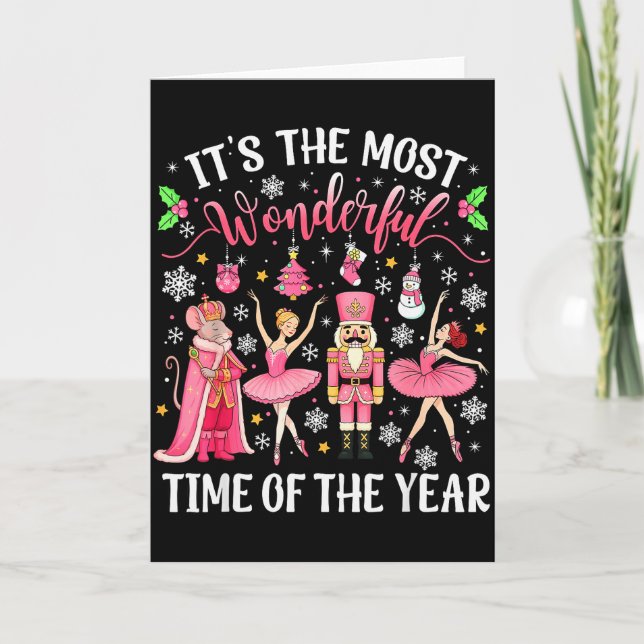 Its The Most Wonderful Time Of The Year Nutcracker Card (Front)